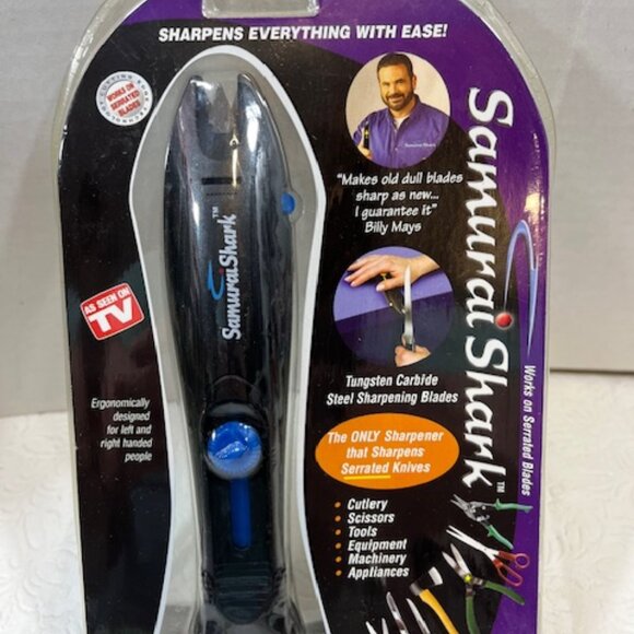 Samurai Shark Tungsten Steel Knife Blade Tool Sharpener Sharpens Everything - Picture 4 of 9